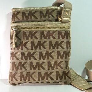 MICHAEL KORS MK Signature Jacquard Large Crossbody Bag